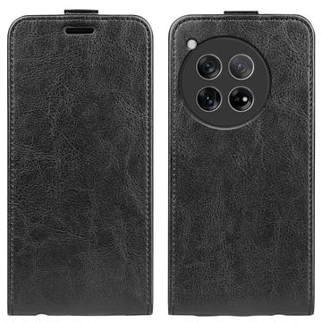Husă Flip Vertical OnePlus 12 - Slot Card - Negru