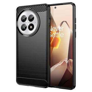 Husă TPU Brushed OnePlus 13 - Fibră de Carbon - Negru
