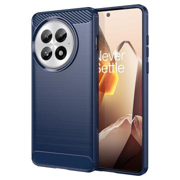 Husă TPU Brushed OnePlus 13 - Fibră de Carbon - Albastru