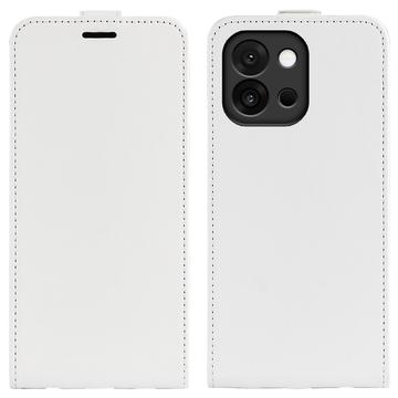 Husă Flip Vertical OnePlus 13T - Slot Card - Alb