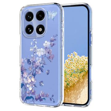 OnePlus 15 Husă TPU cu model floral - Violet