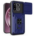 Husă Hibridă OnePlus 15 cu Inel Rotativ cu Ecran pentru Cameră - Albastru