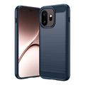 Husă TPU Brushed OnePlus 15T - Fibră de Carbon - Albastru