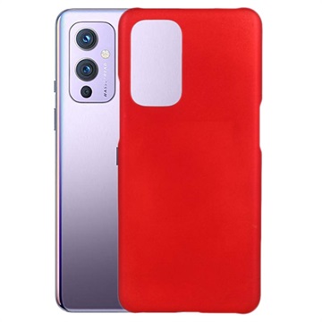 Husă Plastic Cauciucat OnePlus 9 - Roșu