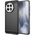 Husă TPU Brushed OnePlus Ace 5/5 Pro/13R - Fibră de Carbon - Negru
