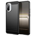 Husă TPU Brushed OnePlus Ace 5 Racing/Nord CE5 - Fibră de Carbon - Negru