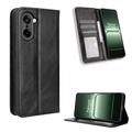 Husă Portofel Cu Închidere OnePlus Ace 5 Racing/Nord CE5 - Retro - Negru