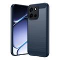 Husă TPU Brushed OnePlus Nord 6/Turbo 6/6V - Fibră de Carbon - Albastru