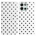 OnePlus Nord 6 Carcasă de portofel cu Model cu buline - alb
