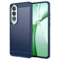 Husă TPU Brushed OnePlus Nord CE4 - Fibră de Carbon - Albastru