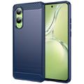 Husă TPU Brushed OnePlus Nord CE4 Lite/Oppo K12x - Fibră de Carbon - Albastru