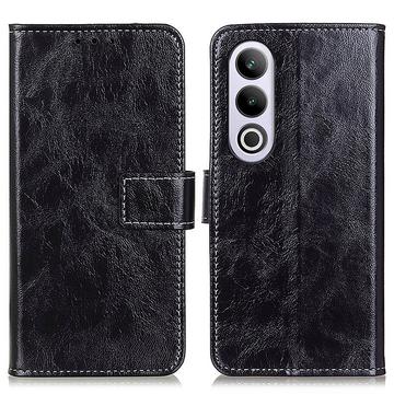 Husă Portofel cu Închidere Magnetică OnePlus Nord CE4/Oppo K12 - negru