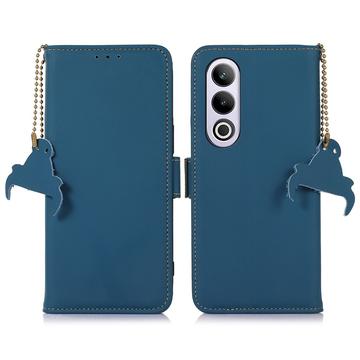 Husă Piele Portofel cu RFID OnePlus Nord CE4 - Albastru