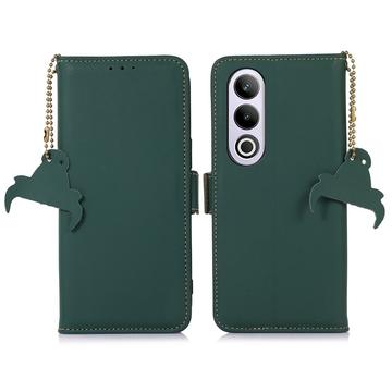 Husă Piele Portofel cu RFID OnePlus Nord CE4 - Verde