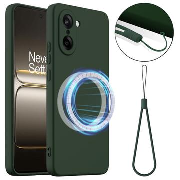 Husă Silicon Liquid  OnePlus Nord CE5 - Compatibila MagSafe - Verde Închis