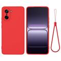 Husă din silicon lichid OnePlus Nord CE5 cu curea de mana
