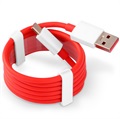 Cablu Tip-C OnePlus USB - Roșu / Alb