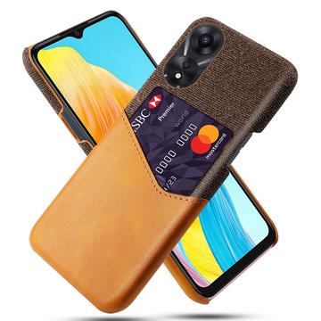 Husă cu Buzunar Card Oppo A18/A38 - KSQ - Portocaliu
