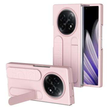 Husă hibridă Oppo Find N5 cu brățară și suport pentru picior - roz