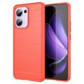 Husă TPU Brushed Oppo Reno13 F - Fibră de Carbon