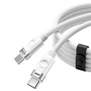 Cablu Orico CDX USB-C - USB-C - 60W, 3A, 1m - alb