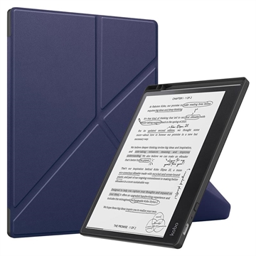 Husă Folio Kobo Elipsa 2E - Origami Stand - Albastru Închis