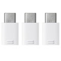 Adaptor Samsung EE-GN930KW MicroUSB / USB Type-C - Alb - Pachet de 3