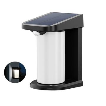 Lampă solară cu LED pentru exterior / lampă de perete cu senzor de mișcare PIR YH0619-PIR - alb rece