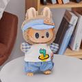 Set de costume pentru păpușa Labubu 17cm - 3 buc. - Ținută casual