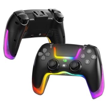 P07 Dazzle Lighting Controler Bluetooth wireless pentru PS4/Android/iOS/Switch/PC - Negru