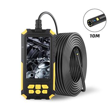 P50 10m 10m Endoscop industrial cu două lentile 8mm 2MP HD 1080P Display Borescope Camera de inspecție a endoscopului industrial