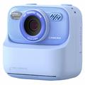 Aparat foto digital cu imprimare instantanee pentru copii P79 - Obiectiv dublu, 1080P, 32GB - Albastru