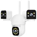 PC288-B3Y10-2MP Cameră de supraveghere WiFi PTZ cu trei lentile și card de memorie de 64GB