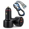 PD3.0 Fast Charging Car Charger 65W Încărcător de țigară de 65W Adaptor de încărcare cu 3 porturi 100W Super Car Charger pentru mașină