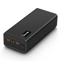 PSOOO M16 65W USB-C/USB-A Power Bank 30000mAh cu lumini LED - Negru