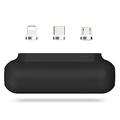 PUP-0373-V2 Mini Power Bank cu conectori magnetici - 3200mAh - Negru
