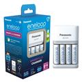 Încărcător de baterii Panasonic Eneloop BQ-CC55 SmartPlus cu 4 baterii reîncărcabile AA 2000mAh