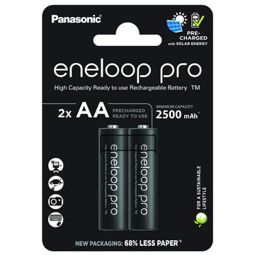 Panasonic Eneloop Pro BK-3HCDE/2CP Baterii AA reîncărcabile 2500mAh - 2 buc.