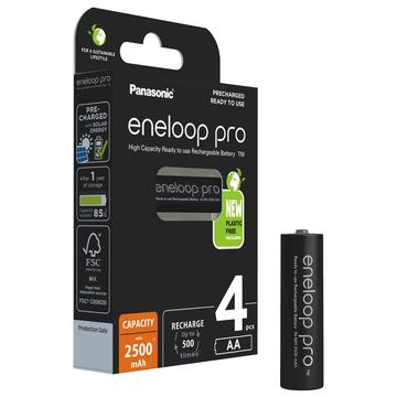 Panasonic Eneloop Pro BK-3HCDE/4BE Baterii AA reîncărcabile 2500mAh - 4 buc.