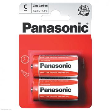 Baterie Panasonic R14/C Zinc-Carbon - 2 buc. - 1.5V