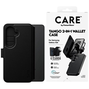 Husă portofel 2 în 1 Samsung Galaxy S26 PanzerGlass Care Tango - Compatibil MagSafe - Negru