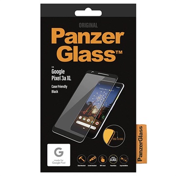 Geam Protecție Ecran - 9H - Google Pixel 3a XL - PanzerGlass Case Friendly - Negru