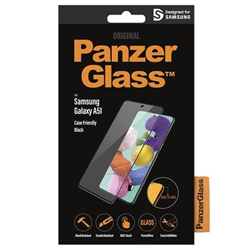 Geam Protecție - 9H - PanzerGlass Case Friendly - Samsung Galaxy A51 - Negru
