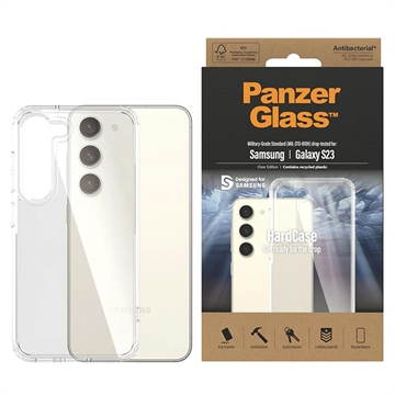 Husă Antibacteriană Samsung Galaxy S23 5G - PanzerGlass HardCase - Clar