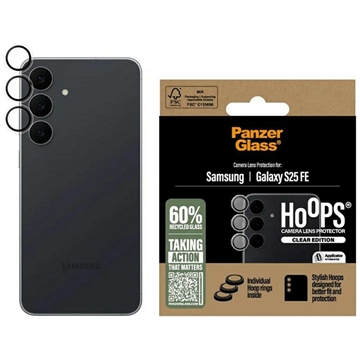 Protector pentru lentile de cameră Samsung Galaxy S25 FE PanzerGlass Hoops - Transparent
