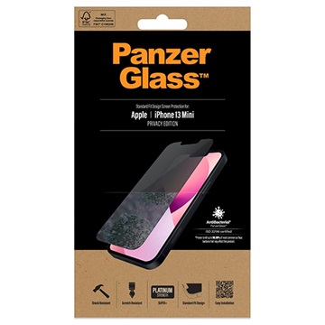 Geam Protecție Ecran - 9H - iPhone 13 Mini - PanzerGlass Privacy AntiBacterial