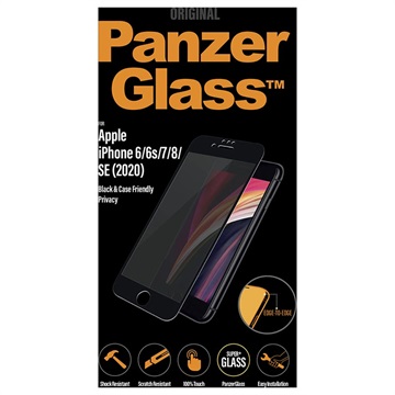 Geam Protecție Ecran - 9H - iPhone 6/6S/7/8/SE (2020)/SE (2022) - PanzerGlass Privacy Case Friendly - Negru