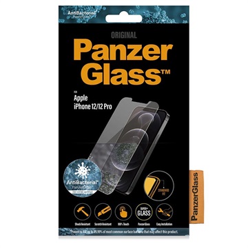 Geam Protecție Ecran - 9H - Sticlă Temperată PanzerGlass - iPhone 12/12 Pro - Transparent