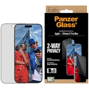 Protector de ecran confidențialitate iPhone 17 Pro Max PanzerGlass Ultra-Wide Fit EasyAligner 2-Way - 9H - Margine neagră