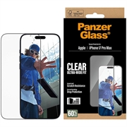 Geam Protecție Ecran iPhone 17 Pro Max - PanzerGlass Ultra-Wide Fit EasyAligner - Marginea neagră